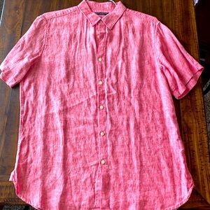 Men’s Linen Short Sleeve Button Down, Banana Republic